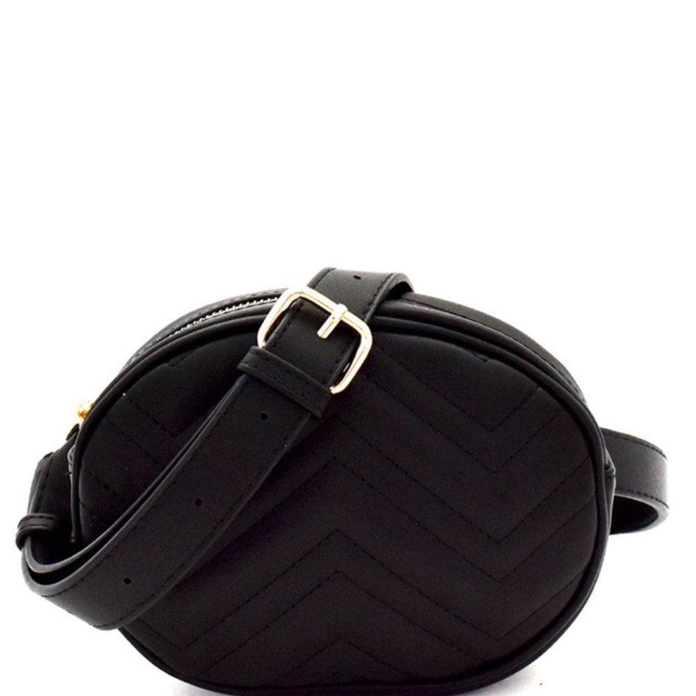 Fanny Bag // Chevron Quilted Pattern